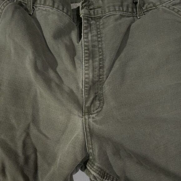 Carhartt Canvas Carpenter Work Pants 38x32 Mens Gray Cargo Cotton Jeans Utility - Picture 16 of 16